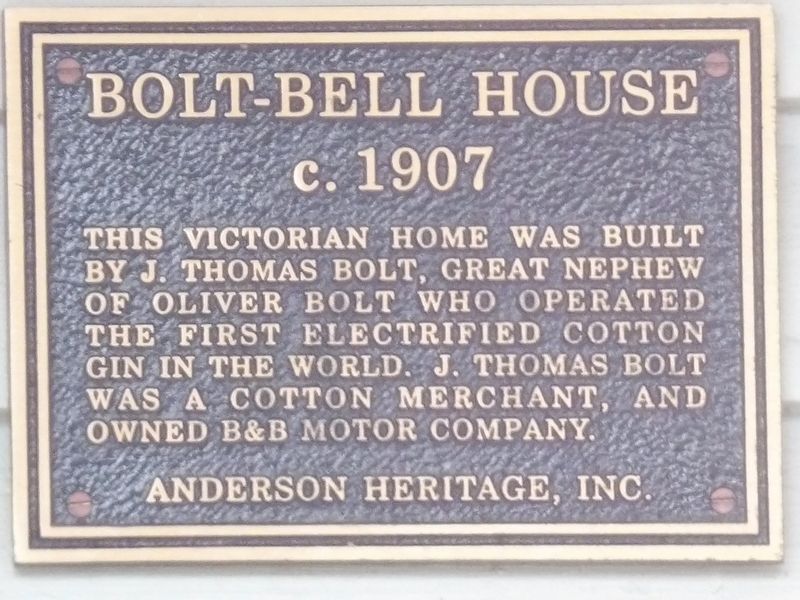 Bolt-Bell House Marker image. Click for full size.
