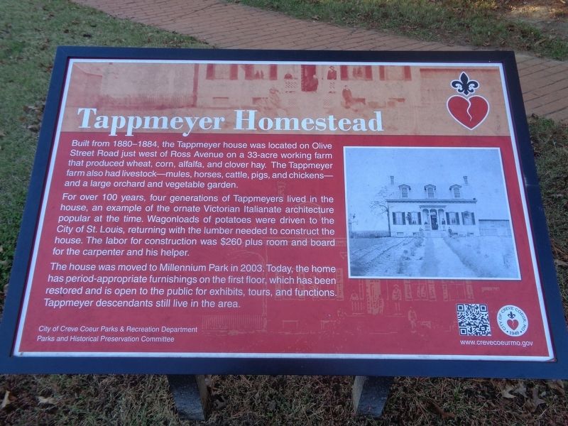 Tappmeyer Homestead Marker. Click for full size. Tappmeyer Homestead Marker image. Click for full size.