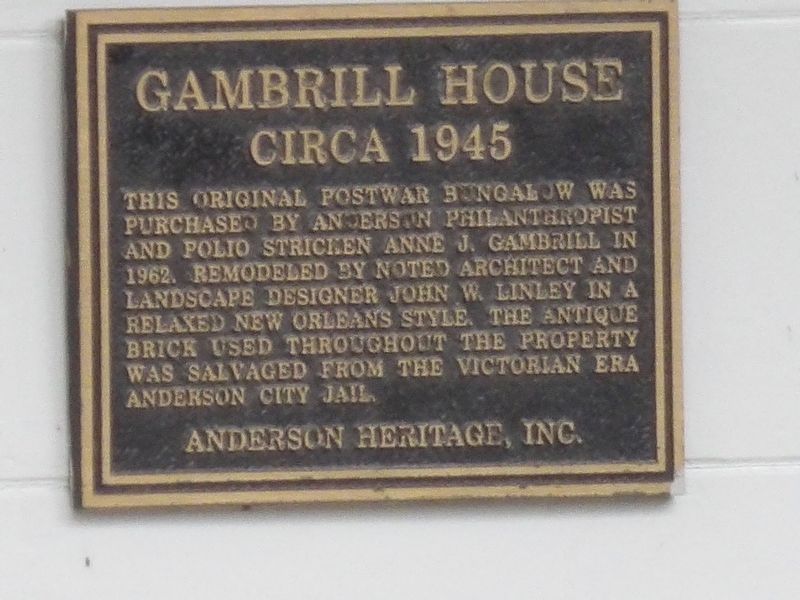 Gambrill House Marker image. Click for full size.
