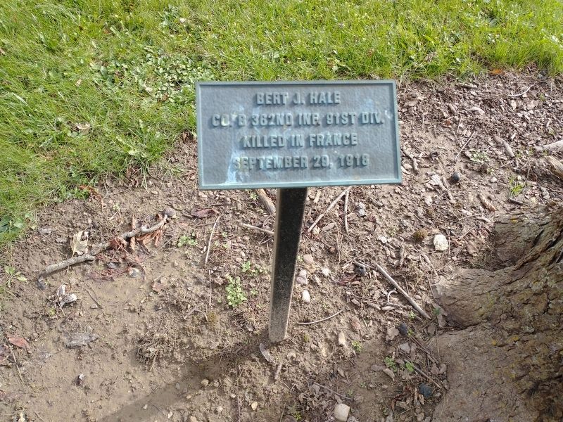Bert J. Hale Marker. Click for full size. Bert J. Hale Marker image. Click for full size.