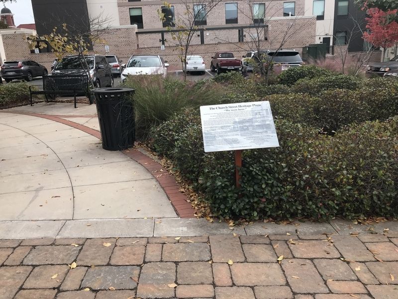 The Church Street Heritage Plaza Marker. Click for full size. The Church Street Heritage Plaza Marker image. Click for full size.
