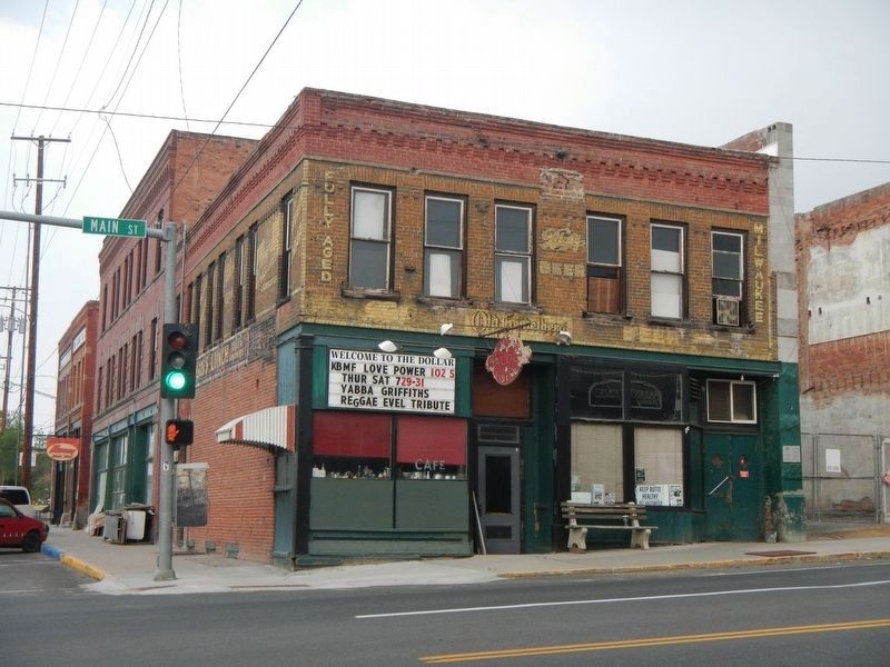 Push Saloon/Silver Dollar Saloon and Marker image. Click for full size.