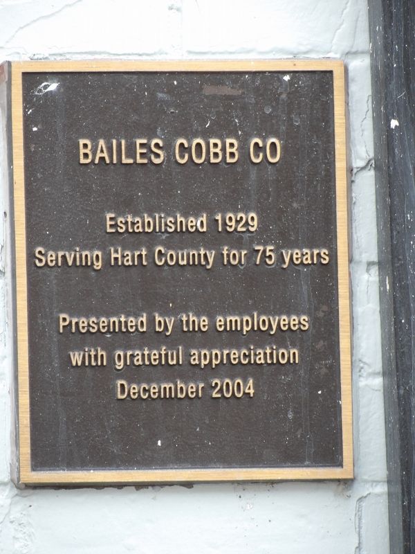 Bailes Cobb Co. Marker image. Click for full size.