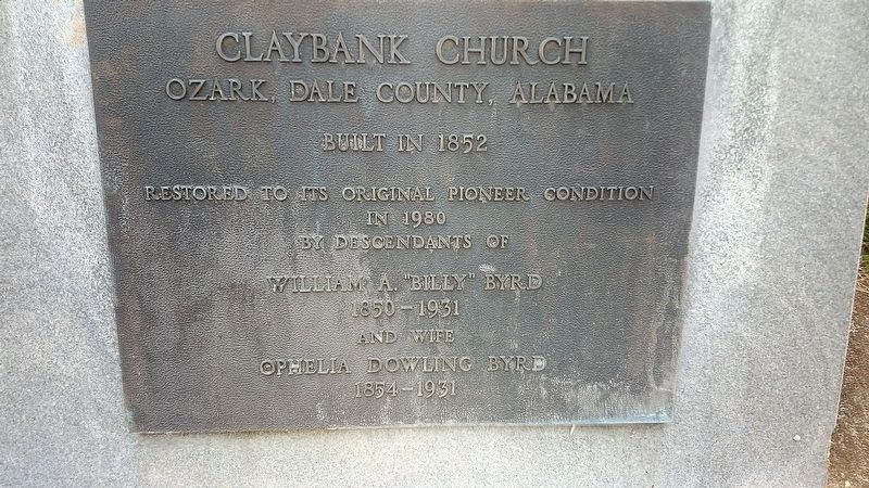 Claybank Church Marker image. Click for full size.