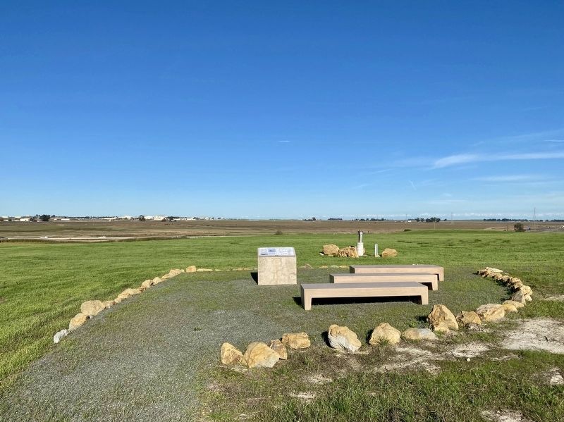 Travis Air Force Base Marker - wide view image. Click for full size.