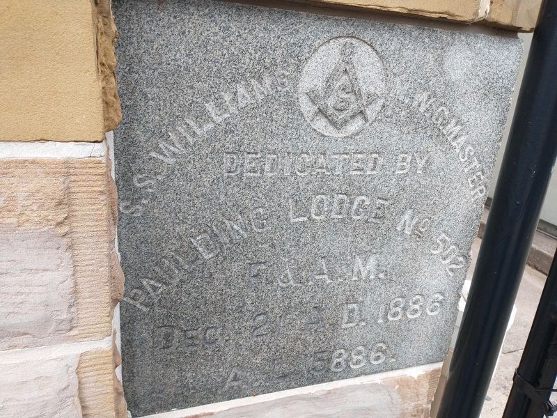 Paulding County Courthouse Cornerstone (side 1). Click for full size. Paulding County Courthouse Cornerstone (side 1) image. Click for full size.