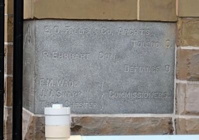 Paulding County Courthouse Cornerstone (side 2) image. Click for full size.
