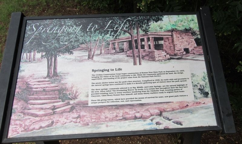 Springing to Life Marker. Click for full size. Springing to Life Marker image. Click for full size.