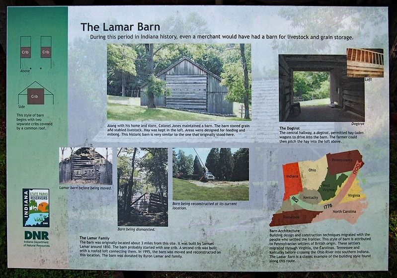 The Lamar Barn marker image. Click for full size.