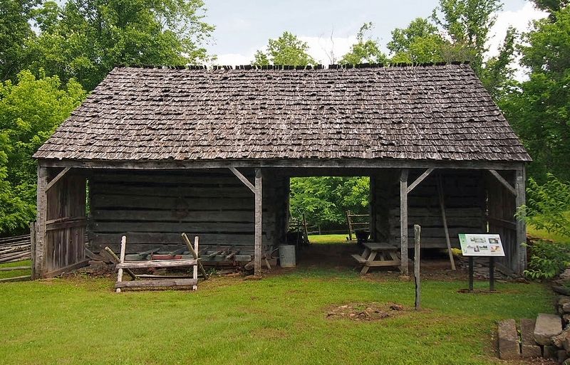Lamar Barn and marker. Click for full size. Lamar Barn and marker image. Click for full size.