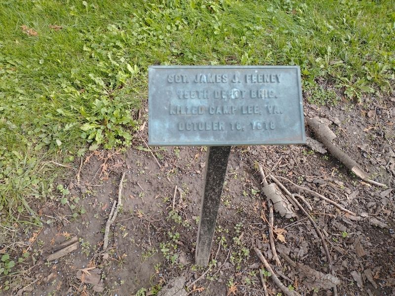 Sgt. James J. Feeney Marker. Click for full size. Sgt. James J. Feeney Marker image. Click for full size.
