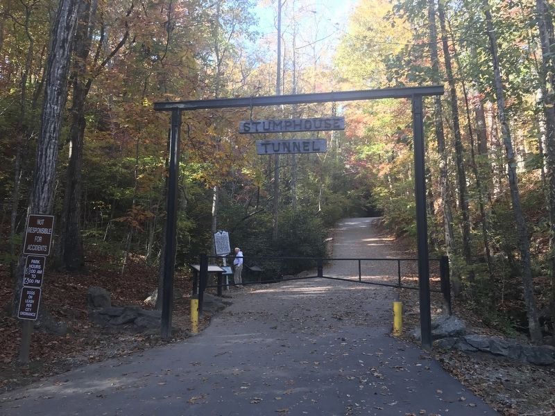 Stumphouse Mountain Tunnel Marker. Click for full size. Stumphouse Mountain Tunnel Marker image. Click for full size.