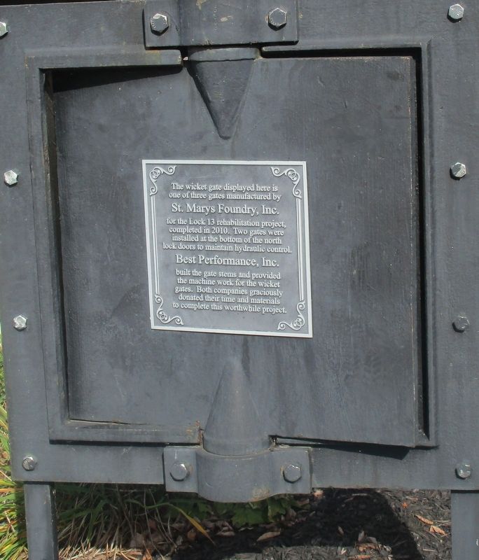 Miami and Erie Canal, Lock #13 Marker. Click for full size. Miami and Erie Canal, Lock #13 Marker image. Click for full size.