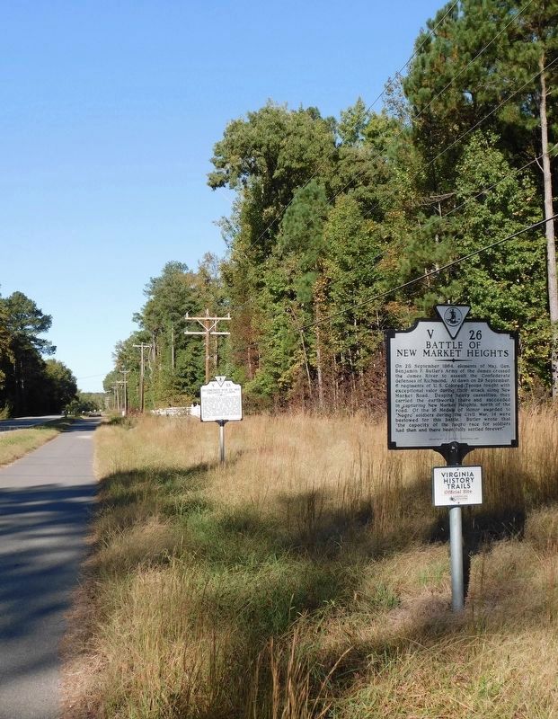 Battle of New Market Heights Marker image. Click for full size.