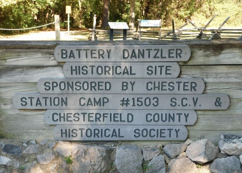 Battery Dantzler Historical Site Sign image. Click for full size.