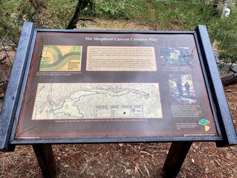 The Shepherd Canyon Corridor Plan Marker image. Click for full size.