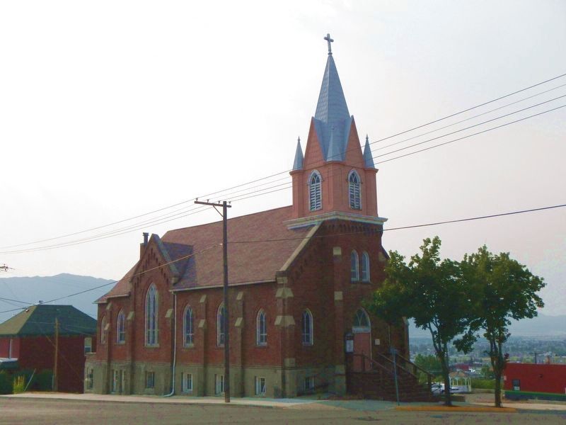 Emanuel Lutheran Church and Marker image. Click for full size.