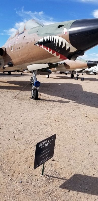 The Republic F-105G and Marker image. Click for full size.