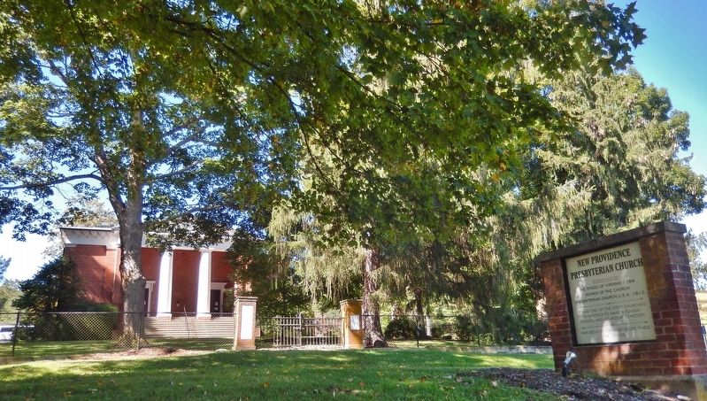 New Providence Presbyterian Church Marker image. Click for full size.