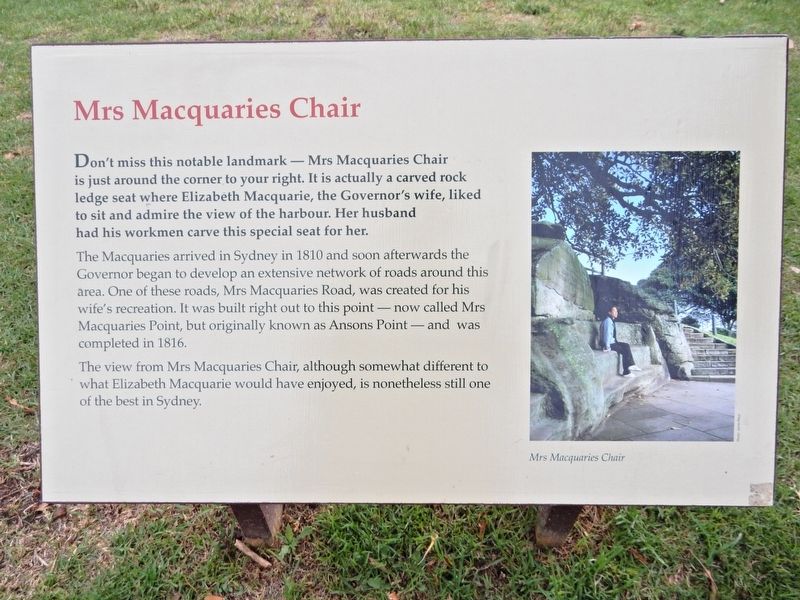 Mrs Macquaries Chair Marker image. Click for full size.
