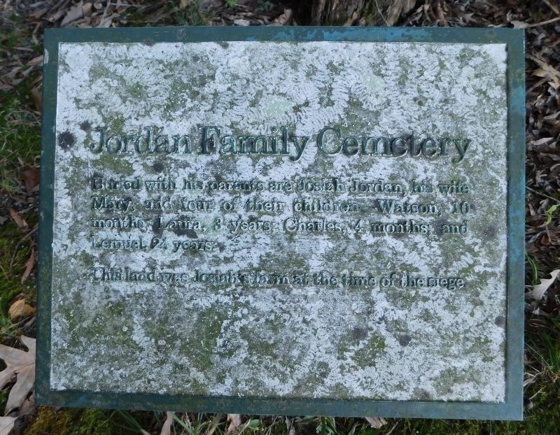 Jordan Family Cemetery Marker image. Click for full size.