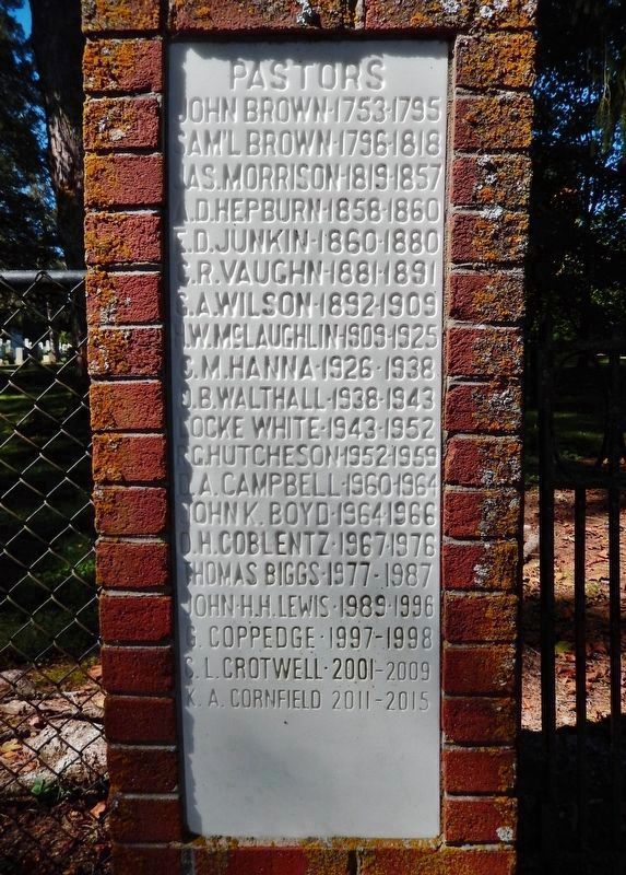 New Providence Presbyterian Church Gate (<i>left detail</i>) image. Click for full size.