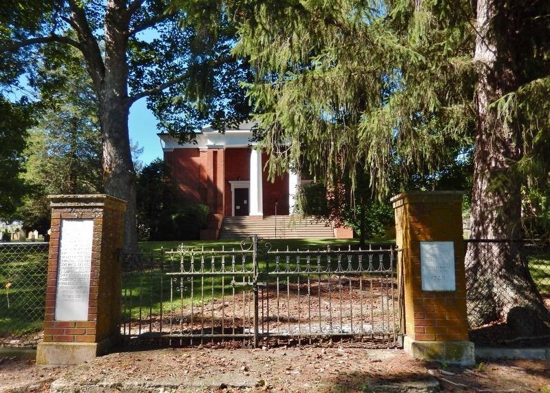 New Providence Presbyterian Church Gate image. Click for full size.