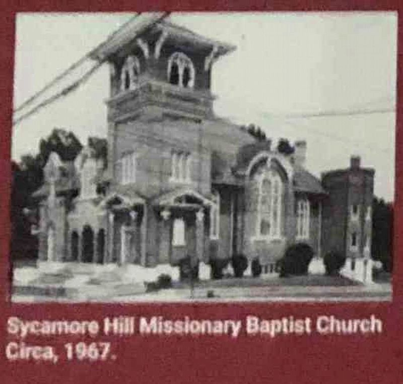 Sycamore Hill Missionary Baptist Church Circa 1967 image. Click for full size.