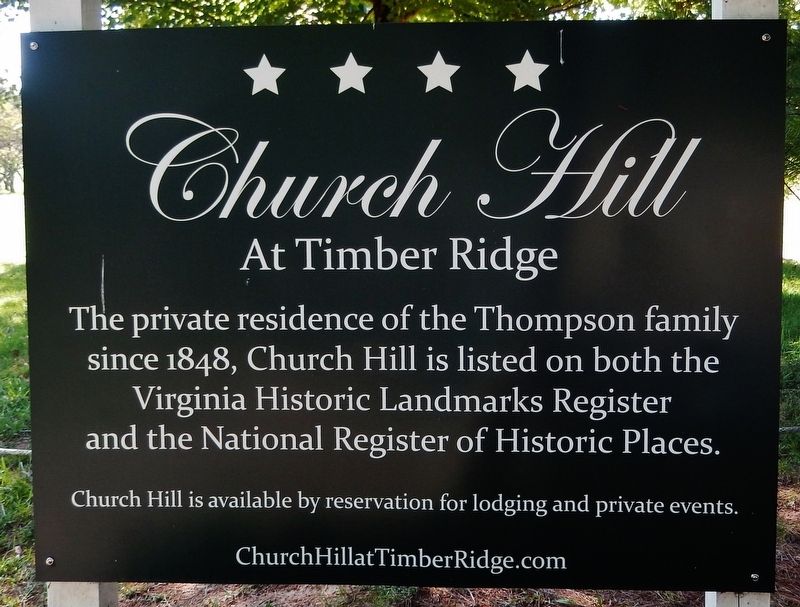 Church Hill Marker image. Click for full size.