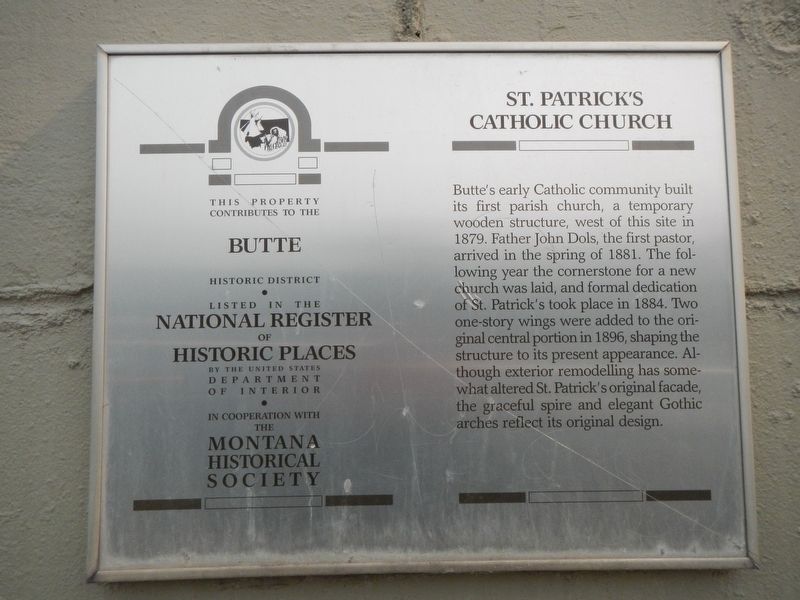 St. Patrick's Catholic Church Marker. Click for full size. St. Patrick's Catholic Church Marker image. Click for full size.