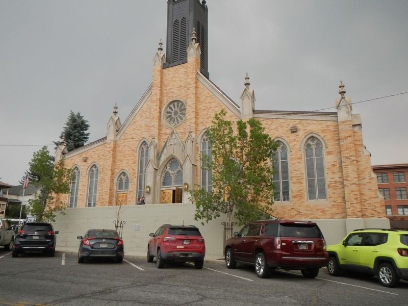 St. Patrick's Catholic Church and Marker. Click for full size. St. Patrick's Catholic Church and Marker image. Click for full size.