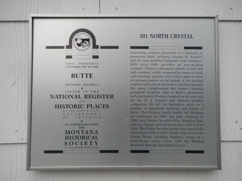 301 North Crystal Marker image. Click for full size.