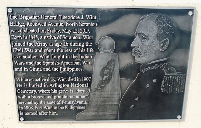 The Brigadier General Theodore J. Wint Bridge Marker image. Click for full size.