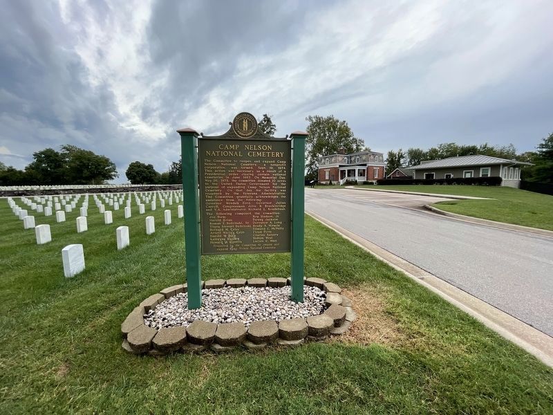Camp Nelson National Cemetery Marker. Click for full size. Camp Nelson National Cemetery Marker image. Click for full size.