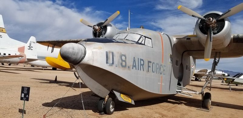 The Grumman HU-16A and Marker. Click for full size. The Grumman HU-16A and Marker image. Click for full size.