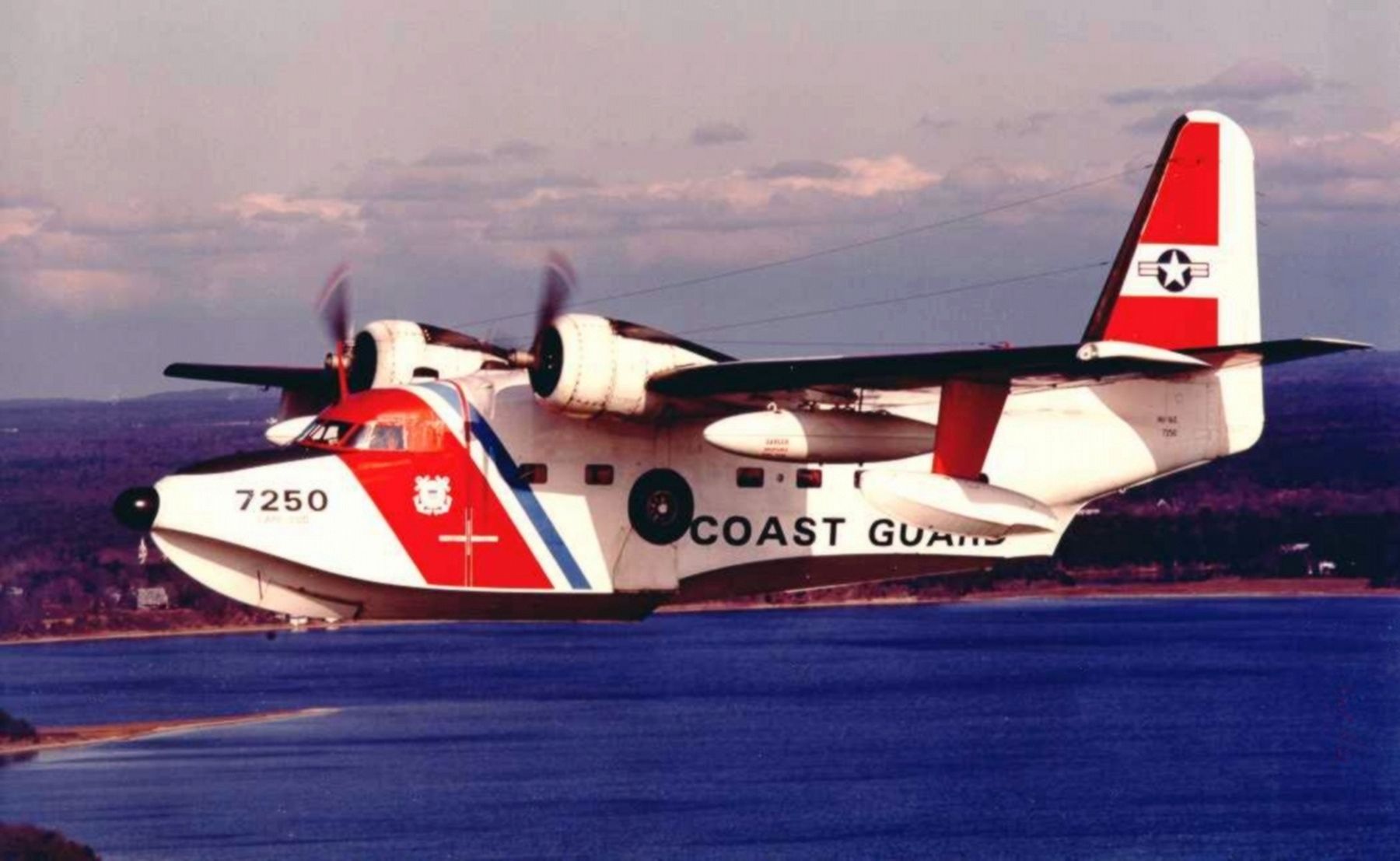 U.S. Coast Guard HU-16E from CGAS Cape Cod in the 1970s.. Click for full size. U.S. Coast Guard HU-16E from CGAS Cape Cod in the 1970s. image. Click for full size.