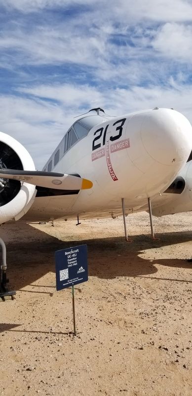The Beechcraft UC-45J and Marker. Click for full size. The Beechcraft UC-45J and Marker image. Click for full size.