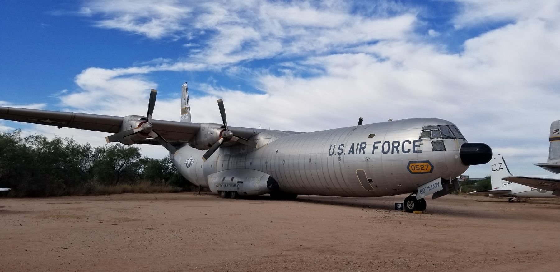 The side view of the Douglas C-133B image. Click for full size.