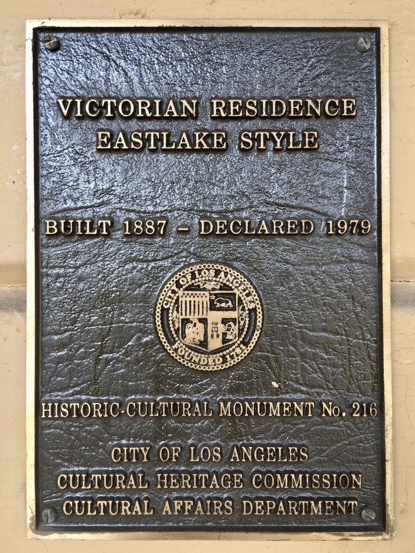 Victorian Residence Marker. Click for full size. Victorian Residence Marker image. Click for full size.