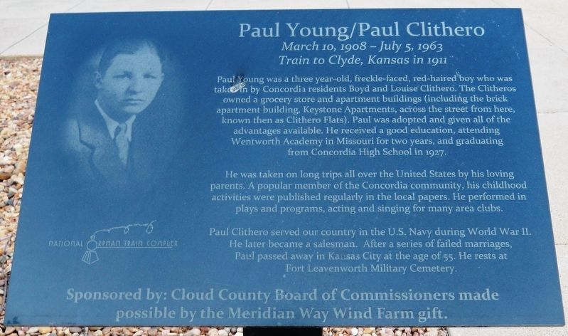 Paul Young / Paul Clithero Marker. Click for full size. Paul Young / Paul Clithero Marker image. Click for full size.