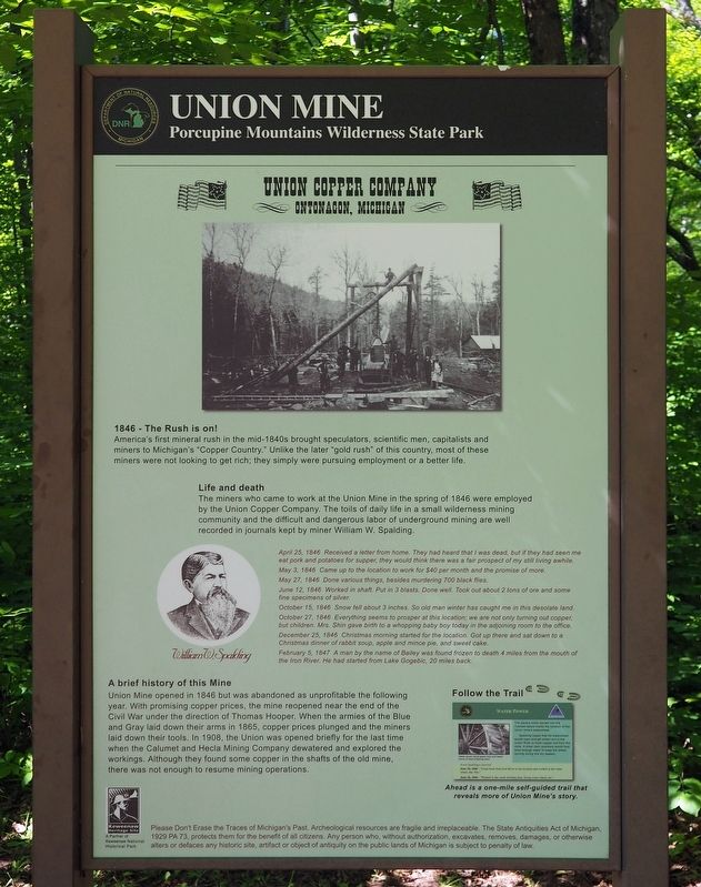 Union Mine marker image. Click for full size.