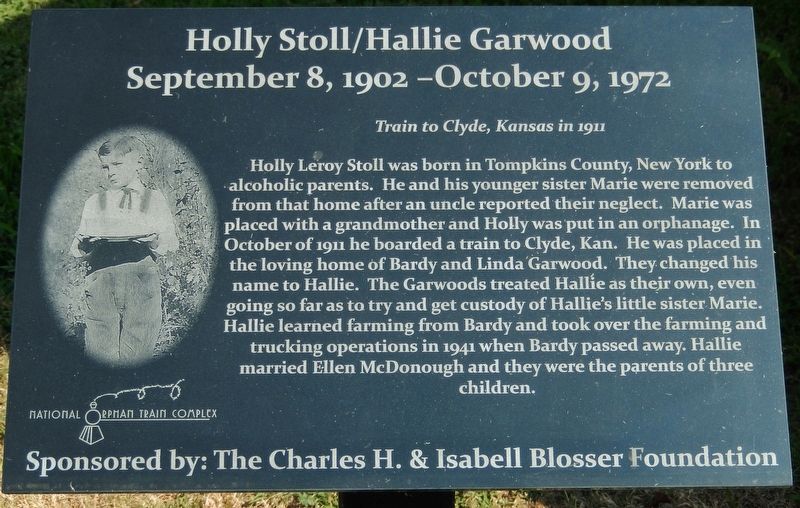 Holly Stoll / Hallie Garwood Marker image. Click for full size.