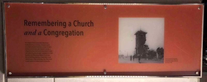 Remembering a Church and a Congregation image. Click for full size.