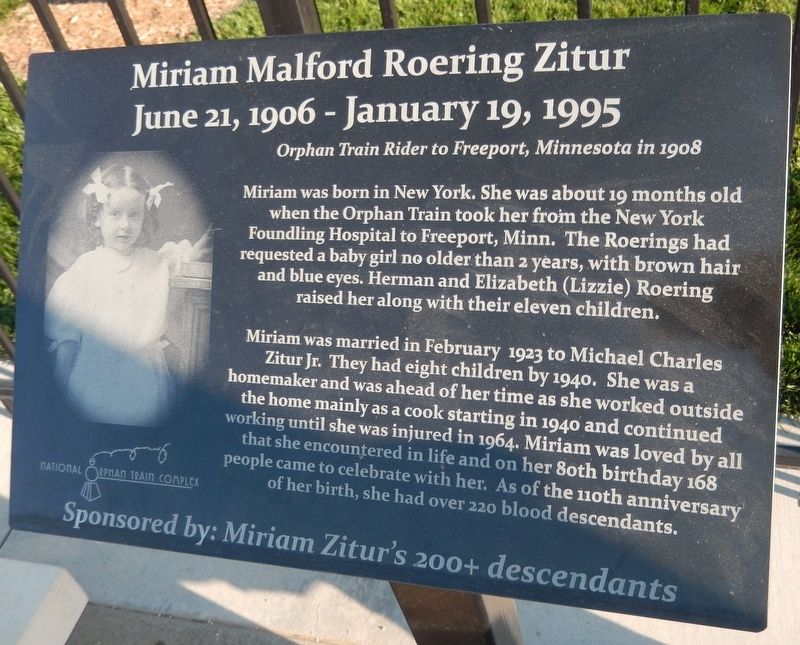 Miriam Malford Roering Zitur Marker image. Click for full size.