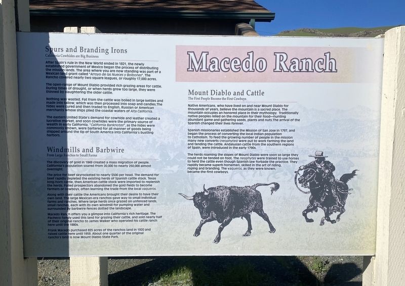 Macedo Ranch Marker image. Click for full size.