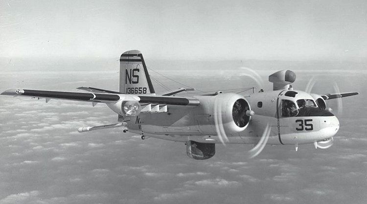 A Grumman S-2A Tracker in flight image. Click for full size.
