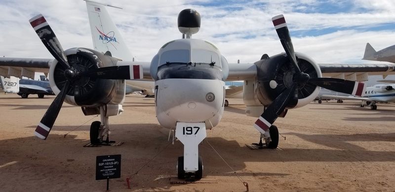 Front view of the Grumman S2F-1S1(S-2F) and Marker. Click for full size. Front view of the Grumman S2F-1S1(S-2F) and Marker image. Click for full size.