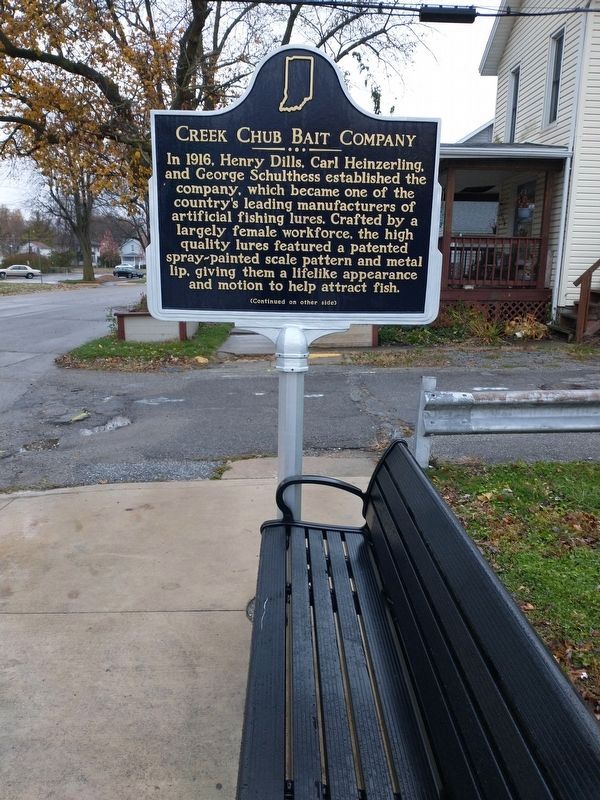 Creek Chub Bait Company Marker image. Click for full size.