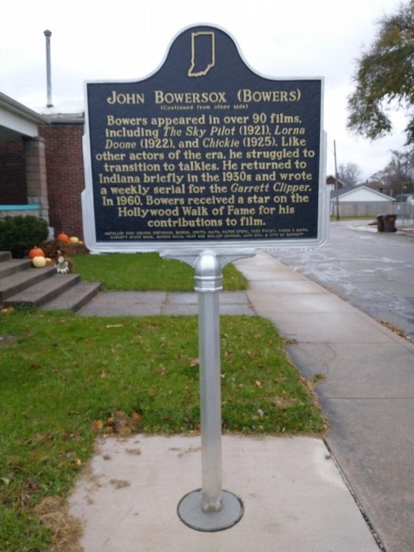 John Bowersox (Bowers) Marker. Click for full size. John Bowersox (Bowers) Marker image. Click for full size.