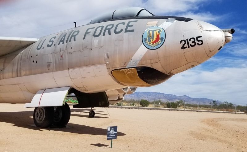 The front of the Boeing EB-47E and Marker. Click for full size. The front of the Boeing EB-47E and Marker image. Click for full size.